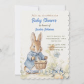 Peter Rabbit Baby shower Uitnodiging (Voorkant)
