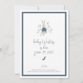 Peter Rabbit Baby Shower Uitnodiging (Achterkant)