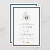 Peter Rabbit Baby Shower Uitnodiging (Voorkant / Achterkant)