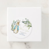 Peter Rabbit Baby shower Uitnodiging Bedankjes Labels (In situ)