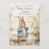 Peter Rabbit Baby shower Uitnodiging Informatiekaartje (Voorkant)