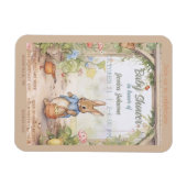 Peter Rabbit Baby shower Uitnodiging Magneet (Horizontaal)