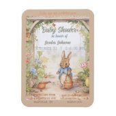 Peter Rabbit Baby shower Uitnodiging Magneet (Verticaal)