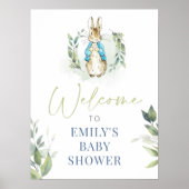 Peter Rabbit Baby shower Uitnodiging Poster (Voorkant)