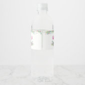 Peter Rabbit Baby shower Waterfles Etiket (Achterkant)