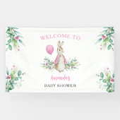 Peter Rabbit Baby shower Welkom Achtergrond Spandoek (Horizontaal)