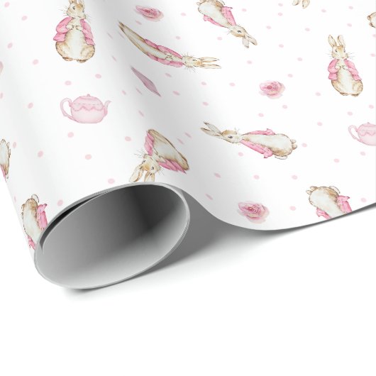 Peter Rabbit Baby Verjaardag Cadeaupapier (Rol Hoek)