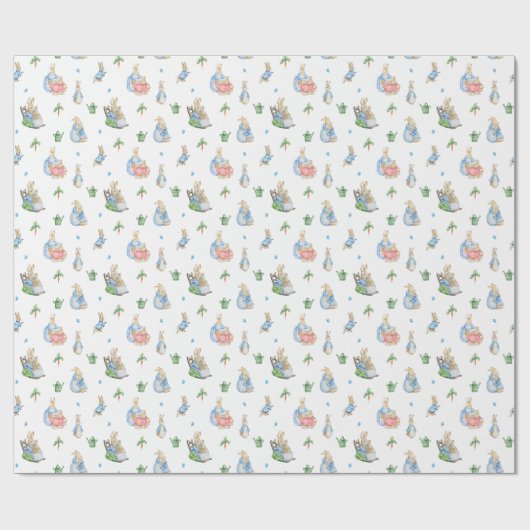 Peter Rabbit Baby Verjaardag Cadeaupapier (Vlak)