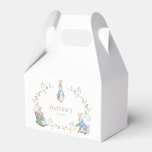 Peter Rabbit Beatrix Potter Greenery Waterverf Bedankdoosjes (Achterkant)