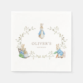 Peter Rabbit Beatrix Potter Greenery Waterverf Servet