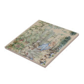 Peter Rabbit Beatrix Potter Sneaking Tegeltje (Zijkant)