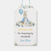 Peter Rabbit Bedankt Label Verjaardagsfeestje Cadeaulabel (Voorkant)