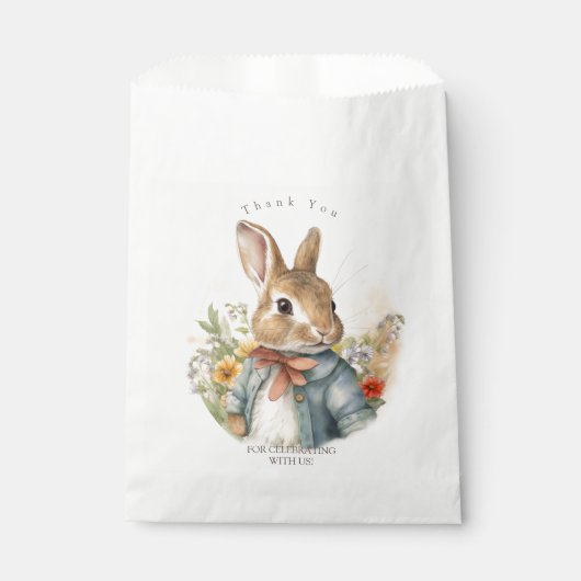 Peter rabbit bedankzakje (Voorkant)