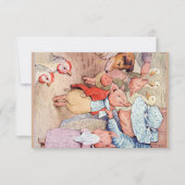 Peter Rabbit (biggen) Weefselpapier Bedankkaart (Voorkant)