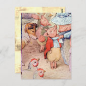 Peter Rabbit (biggen) Weefselpapier Briefkaart (Voorkant / Achterkant)