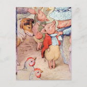 Peter Rabbit (biggen) Weefselpapier Briefkaart (Voorkant)