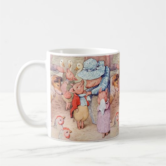 Peter Rabbit (biggen) Weefselpapier Koffiemok (Links)