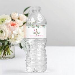 Peter Rabbit Birthday Waterfles Etiket