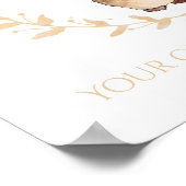 Peter Rabbit blaast witte kauwgom personalisatie   Poster (Hoek)