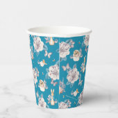 Peter Rabbit | Blauwe tuin Papieren Bekers (Rechts)