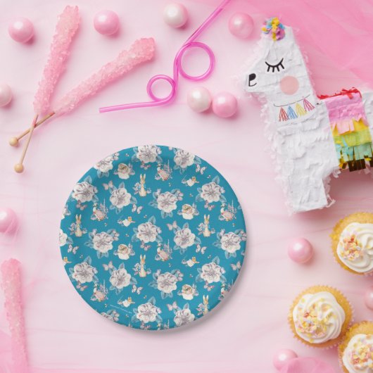 Peter Rabbit | Blauwe tuin Papieren Bordje (Feest)