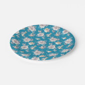 Peter Rabbit | Blauwe tuin Papieren Bordje (Gekanteld)