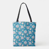 Peter Rabbit | Blauwe tuin Tote Bag (Achterkant)