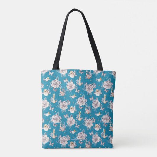 Peter Rabbit | Blauwe tuin Tote Bag (Achterkant)