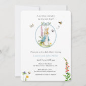 Peter Rabbit Blue Baby Boy Couples Baby shower Kaart (Voorkant)