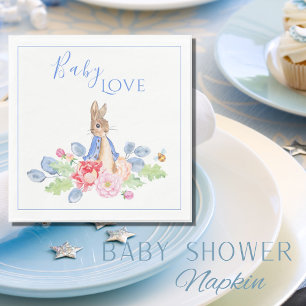 Peter Rabbit Blue Baby Love Baby shower Servet