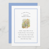 Peter Rabbit Blue  Baby shower Kaart (Voorkant / Achterkant)