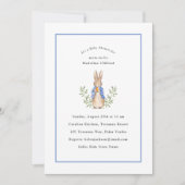 Peter Rabbit Blue Baby shower Kaart (Voorkant)