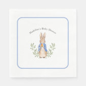 Peter Rabbit Blue  Baby shower Servet (Voorkant)