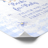 Peter Rabbit Blue Bow Baby Shower Books for Baby Poster (Hoek)