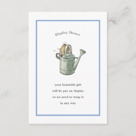 Peter Rabbit Blue  Display Douche Informatiekaartje