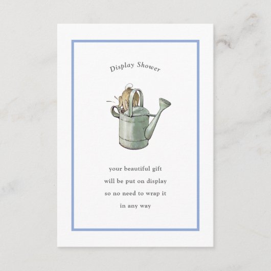 Peter Rabbit Blue  Display Douche Informatiekaartje (Voorkant)