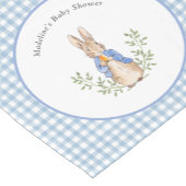 Peter Rabbit Blue Gingham Douche Tafelloper (Hoek)