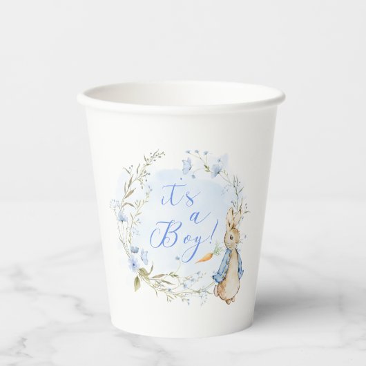 Peter Rabbit Blue Het is een jongen papieren beker (Voorkant)