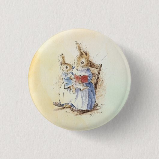Peter Rabbit (boek) Ronde Button 3,2 Cm (Voorkant)
