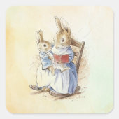 Peter Rabbit (boek) Vierkante Sticker (Voorkant)