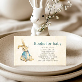 Peter Rabbit Boek voor Baby Verzoek Invoegen Informatiekaartje