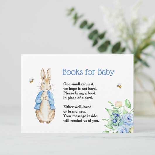 Peter Rabbit Books for Baby card RSVP Kaartje (Staand voorkant)