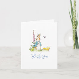 Peter Rabbit Boy Baby shower gevouwen Dank u Bedankkaart