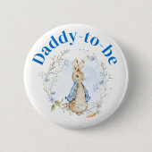 Peter Rabbit Boy "Daddy to Be" Button (Voorkant)