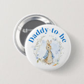 Peter Rabbit Boy "Daddy to Be" Button (Voorkant /achterkant)