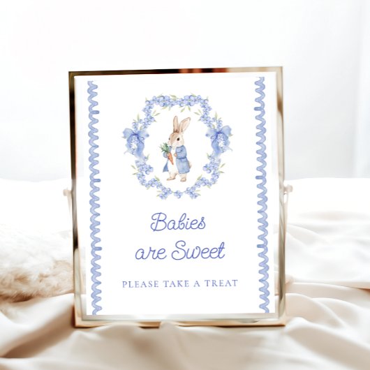 Peter Rabbit Bunny Baby's zijn zoet Neem een trakt Poster