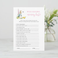 Peter Rabbit Bunny Girl.Baby shower spel