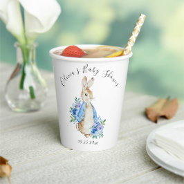 Peter Rabbit Bunny Persoonlijk Baby shower Papieren Bekers