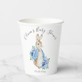 Peter Rabbit Bunny Persoonlijk Baby shower Papieren Bekers (Voorkant)