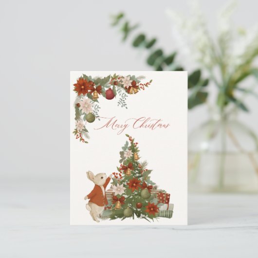 Peter Rabbit Christmas Briefkaart (Staand voorkant)